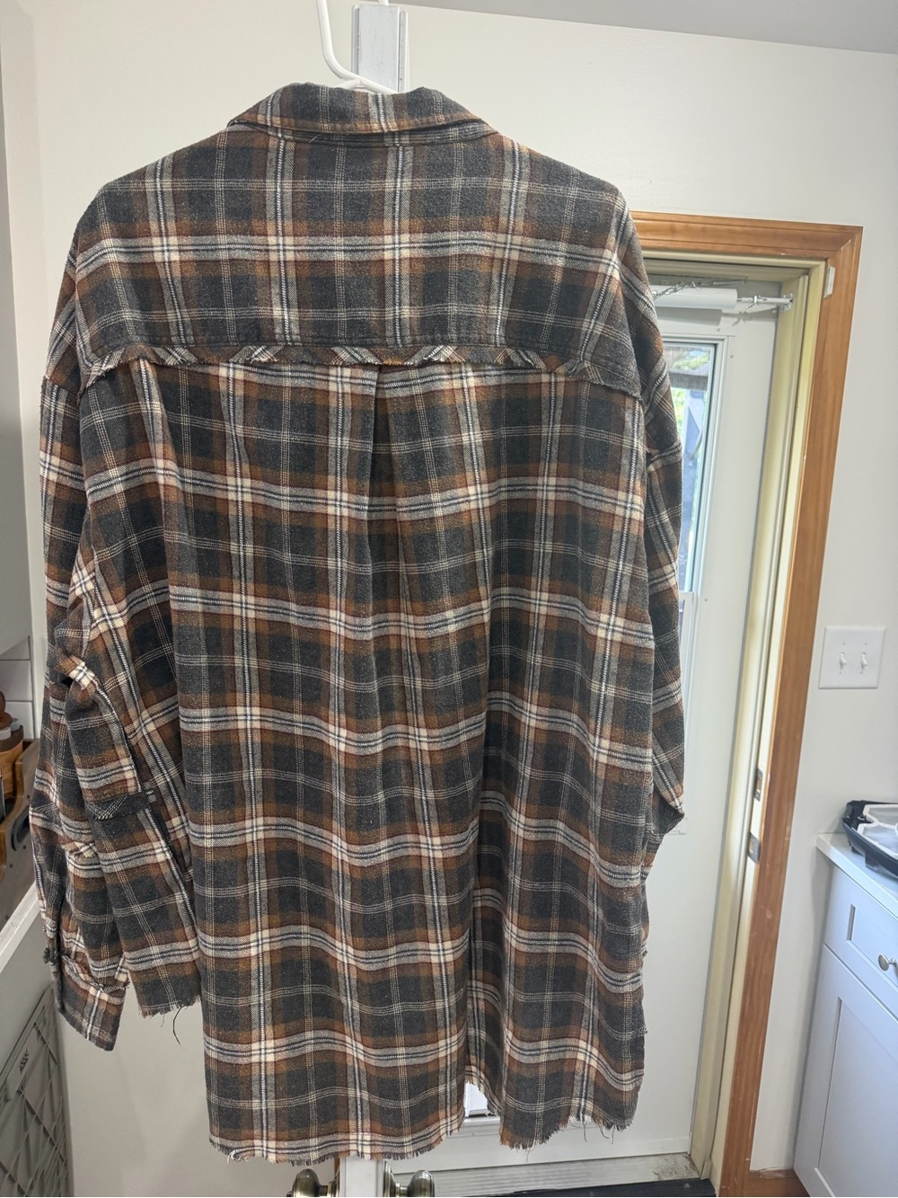 Oli & Hali Brown Plaid Flannel Shirt - Picture 3 of 3